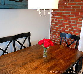 Before and After: Painted Dining Table Top to Refinished Natural Wood!