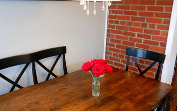 Before and After: Painted Dining Table Top to Refinished Natural Wood!