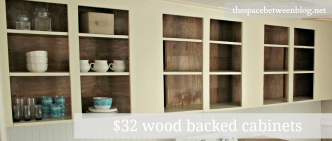 create a wood slat look in your open cabinets for 32, kitchen cabinets, kitchen design, woodworking projects