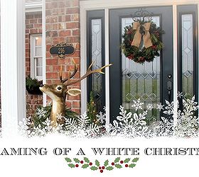 christmas front porch, curb appeal, seasonal holiday decor, and watching for Santa