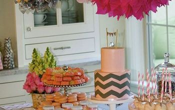 A Beautiful Pink and Gray Baby Shower
