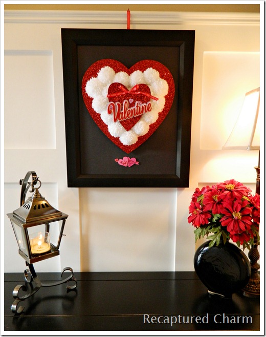 valentine pom poms in a frame, crafts, valentines day ideas, wreaths