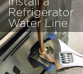 how to install a refrigerator water line, appliances, diy, home maintenance repairs, how to, kitchen design, plumbing