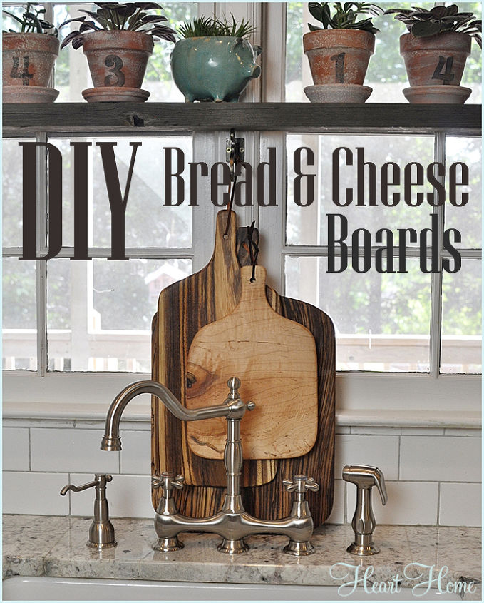 diy bread cheese boards, woodworking projects, The Husband made a few bread and cheese boards in his spare time