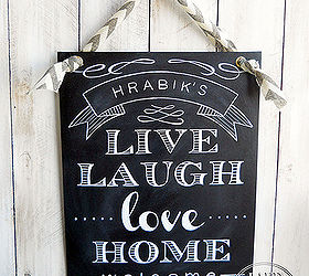 chalkboard look on canvas, chalkboard paint, crafts, home decor, painting