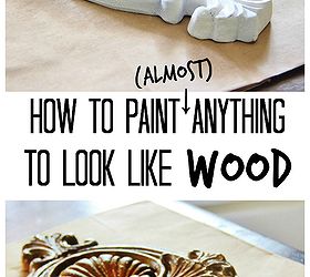 how to paint anything to look like wood, painting, woodworking projects