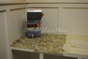 laundry room get s a makeover, diy, home decor, how to, laundry rooms, organizing, shelving ideas, storage ideas, Tiling the folding table