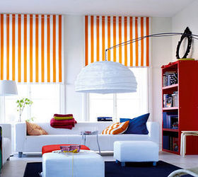 how to rockstar roller blinds using stencils, home decor, painting, window treatments, windows, Simple stripes on roller blinds can really transform a room
