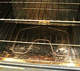 how to clean your oven naturally, appliances, cleaning tips, Before