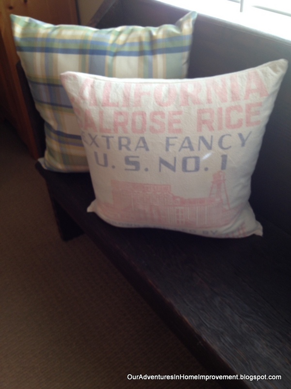 almofadas fceis com sacos de farinha e arroz