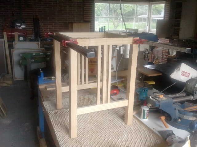 this is a arts and crafts lamp table i m making for a client it s made, painted furniture, woodworking projects
