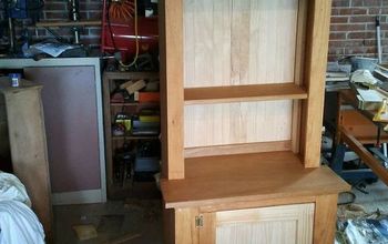 The hutch is made from local pine