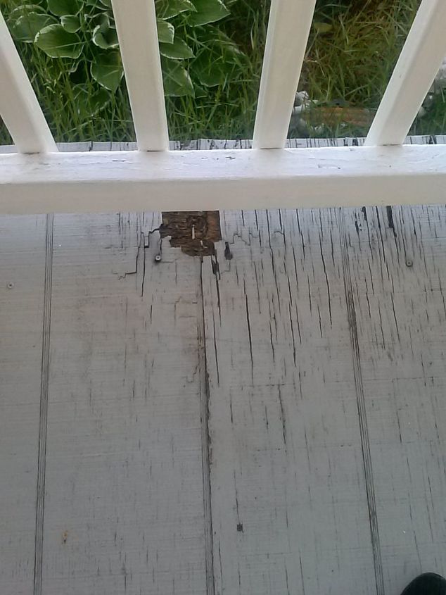 q i have noticed a section on my front porch rotted sort of breaking down, home maintenance repairs, porches