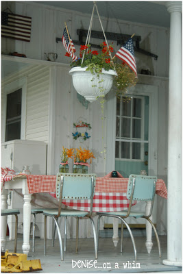 amazing upcycles on the back porch at our fabulous farmhouse tour, outdoor living, repurposing upcycling