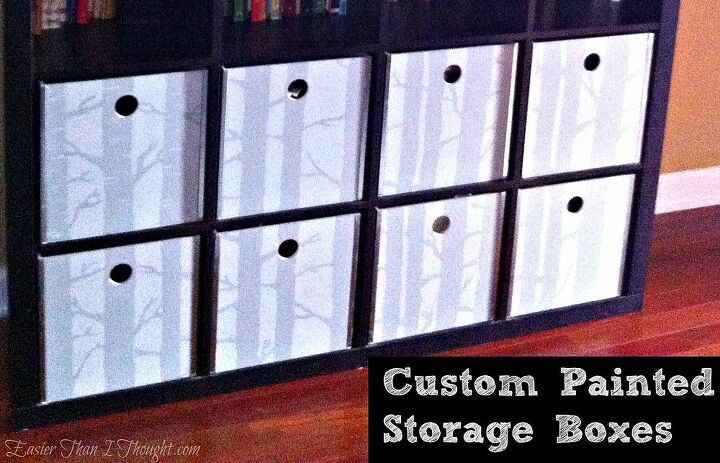 custom painted storage boxes, home decor, painting