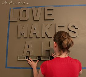 3d wall quote, crafts, home decor, wall decor, Leveling words for wall quote