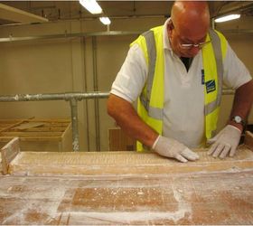 how 2 make a cornice mould crown moulding in plaster of paris, When the firstings have started to set the canvass hessians can be laid into place The edges of the canvass hessian are folded back into the cast so the do not protruded the finished cast