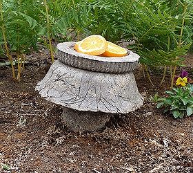 what do you know about hypertufa, concrete masonry, gardening, Stacking different shapes can create a feeding station or a birdbath