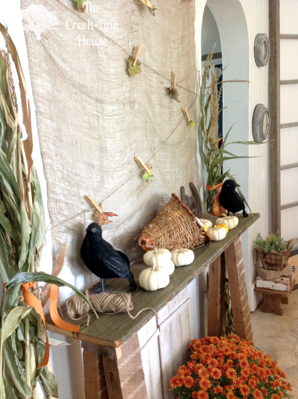my harvesty fall fantel, seasonal holiday decor