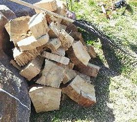 garden project, diy, gardening, The wood blocks taken out Each one at a time