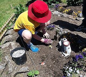 how to create a miniature garden with children, gardening, The children loved creating and using their imagination