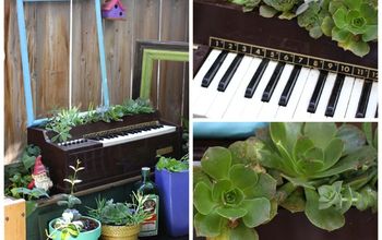 Piano Turned Potter for Plants On My Patio