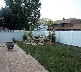hardscapes, landscape, outdoor furniture, outdoor living, for beautiful new pavers to finish off the backyard make over
