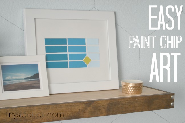 simple paint chip art, crafts, home decor, painting