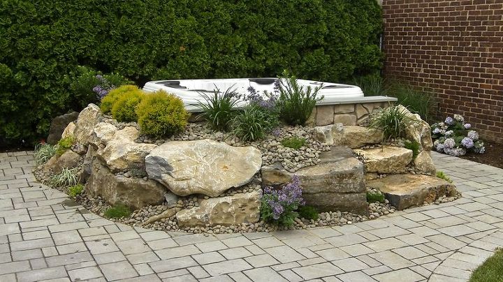 spas help make picturesque backyards, outdoor living, spas, Hot Tub Installation
