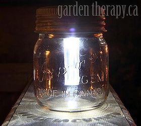 mason jar solar lights, crafts, mason jars, outdoor living