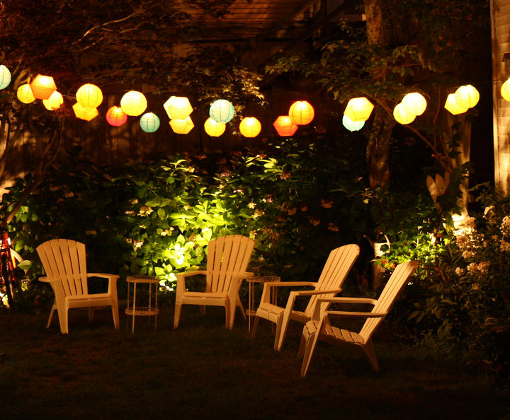 summer garden lighting, electrical, lighting, outdoor living