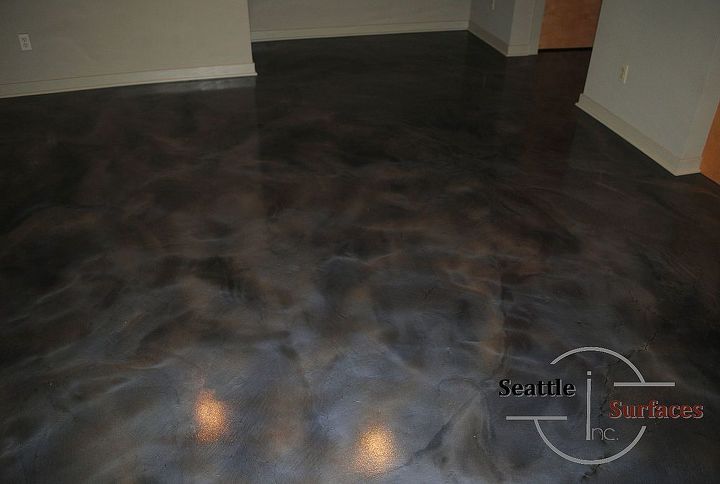 designer epoxy flooring for modern condo, flooring, Designer Metallic Epoxy Flooring