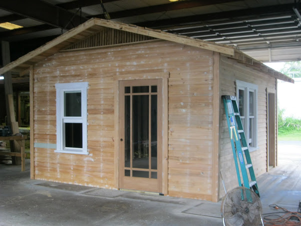 custom guest cottage, home improvement, The cottage under construction in our shop