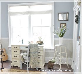 how to create an entryway when you don t have one, foyer, home decor, Simple shades keep an open feel to the windows No heavy curtains so the light is maximized