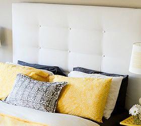 upholstered headboard ikea malm hack, bedroom ideas, diy, home decor, painted furniture, repurposing upcycling, reupholster, Upholstered IKEA MALM headboard