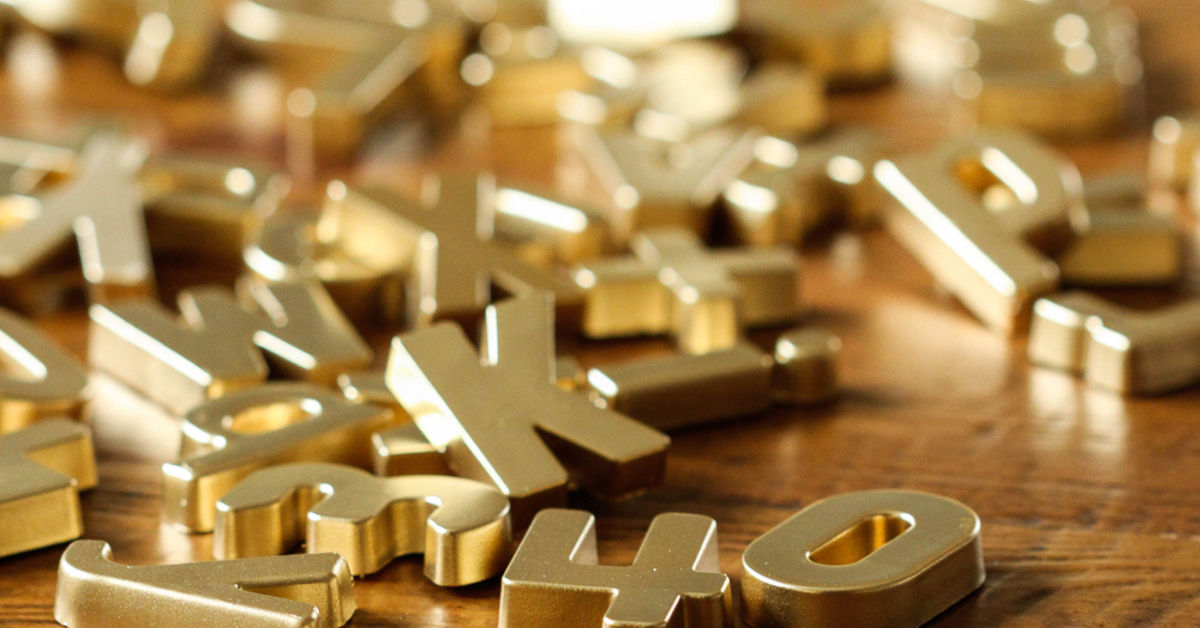 DIY Gold Letters Hometalk