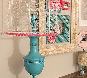 lamp makeover with spray paint and chicken wire, crafts, repurposing upcycling