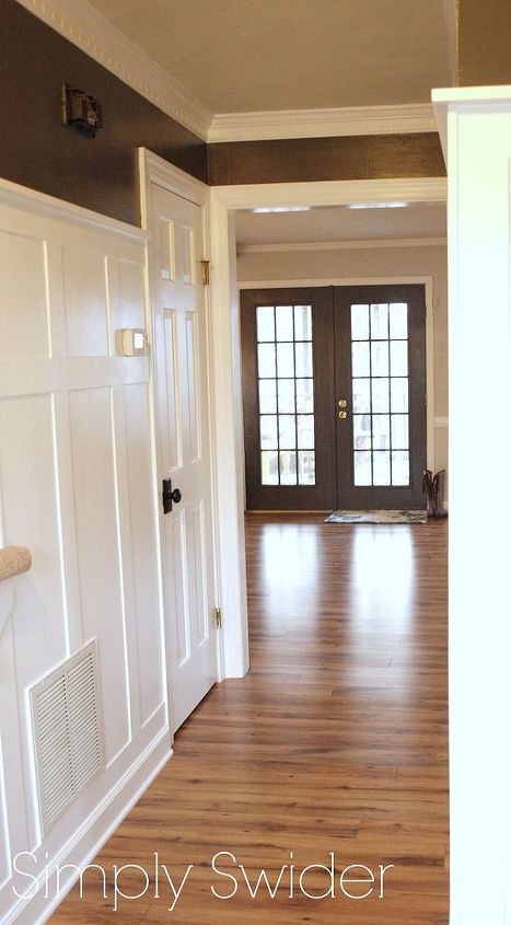 add architectural interest with a painted door, doors, home decor, painting, After See how much the doors pop after being painted dark gray