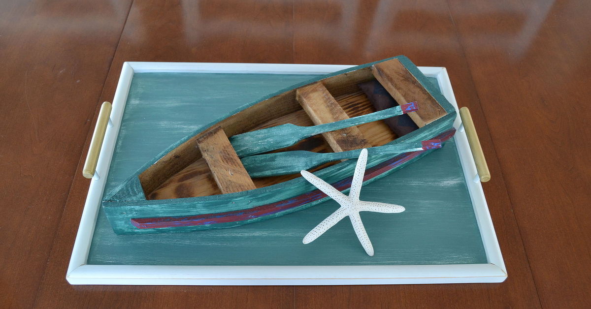 Touch Up Spray Paint >> Beach Themed Serving Tray | Hometalk Touch Up Spray Paint >> Beach Themed Serving Tray | Hometalk