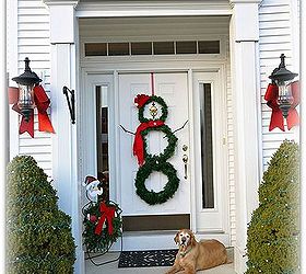 diy snowman wreath, crafts, seasonal holiday decor, wreaths