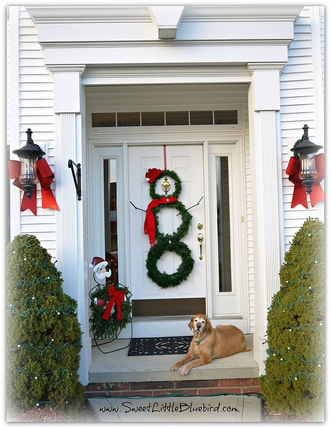 diy snowman wreath, crafts, seasonal holiday decor, wreaths
