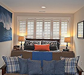 teen boy s room makeover, bedroom ideas, home decor, Bed moved in front of window to better optimize space