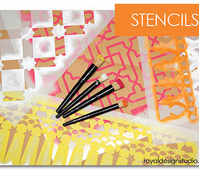how to stencil using moroccan stencils for pretty custom wall art, crafts, home decor, painting, Along with the varied color palette your stencil options are endless to create your unique wall canvas art