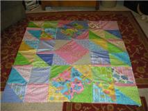 quilt made from layer cake squares 10 my first machine one, crafts