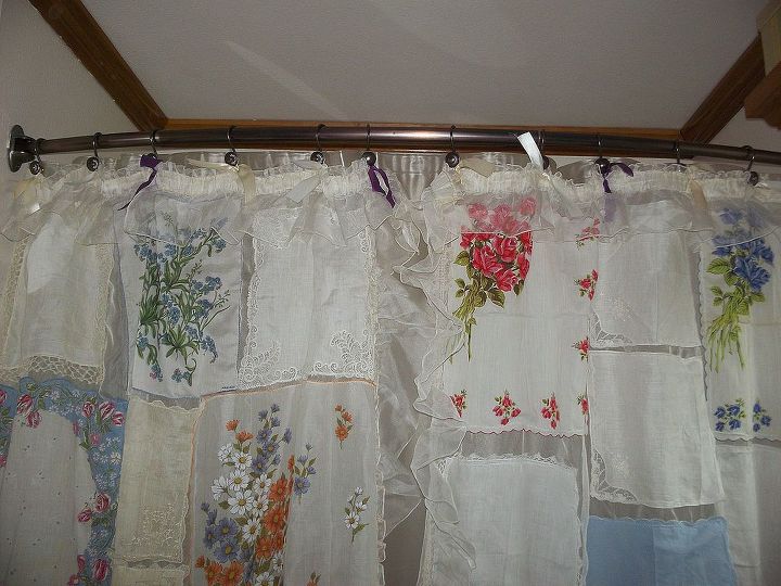 Shower Curtains From 4 Generations Repurposed Remade And