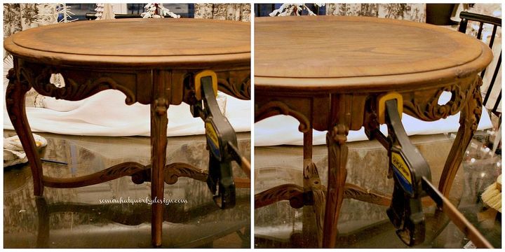 what do you like to do with your very dilapidated furniture finds, home decor, living room ideas, painted furniture, I think this table had been chewed on by pets and even had the feet cut off