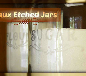 how to faux etch jars for pantry, crafts, mason jars, create an etched look with stencils and frost paint
