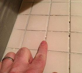the best grout removal tools for shower tile floors, home maintenance repairs, tools, Your grout lines will look like this after the the grout is removed