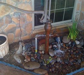bubbling urns brass spitter fountains and other landscape ideas, landscape, ponds water features, Antique Water Pump