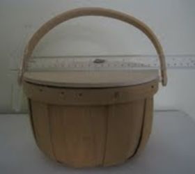 q looking for design ideas for wooden smalls, repurposing upcycling, Isn t this the cutest What would you do with this piece I can t tell if it round like a purse or half round like a piece for a front door display